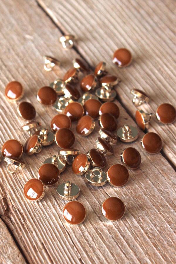 Boutons Anciens Caramel - Mercerie Vintage - Lot De 1 à 10 - Occasion