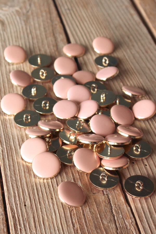 Bouton De Mercerie Ancien - Rose Creux - Vintage - Lot De 1 à 10 Pièces - Occasion