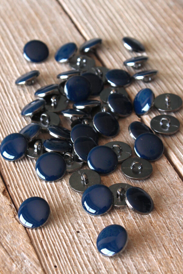 Bouton Chic Bleu Atlantique
