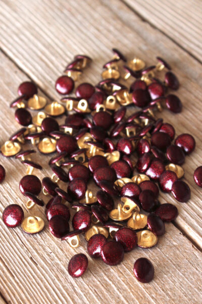 Bouton Shiny Bordeaux