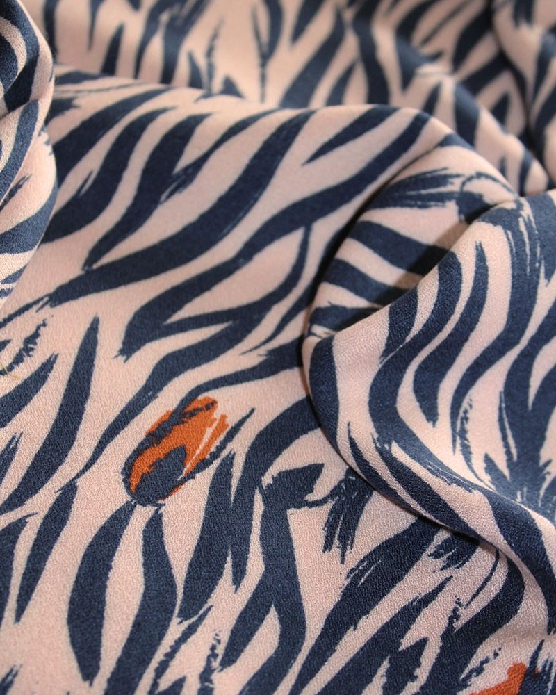 Tissu Zebra Rose Perle