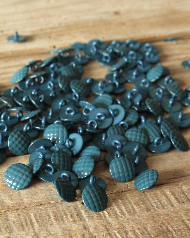 Boutons Damier Vert Emeraude Eglantine et Zoe a coudre