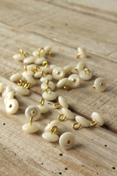Boutons Perla Nacre Eglantine et Zoe a coudre