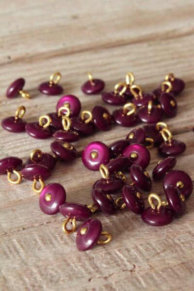 Boutons Perla Mûroise Eglantine et Zoe a coudre