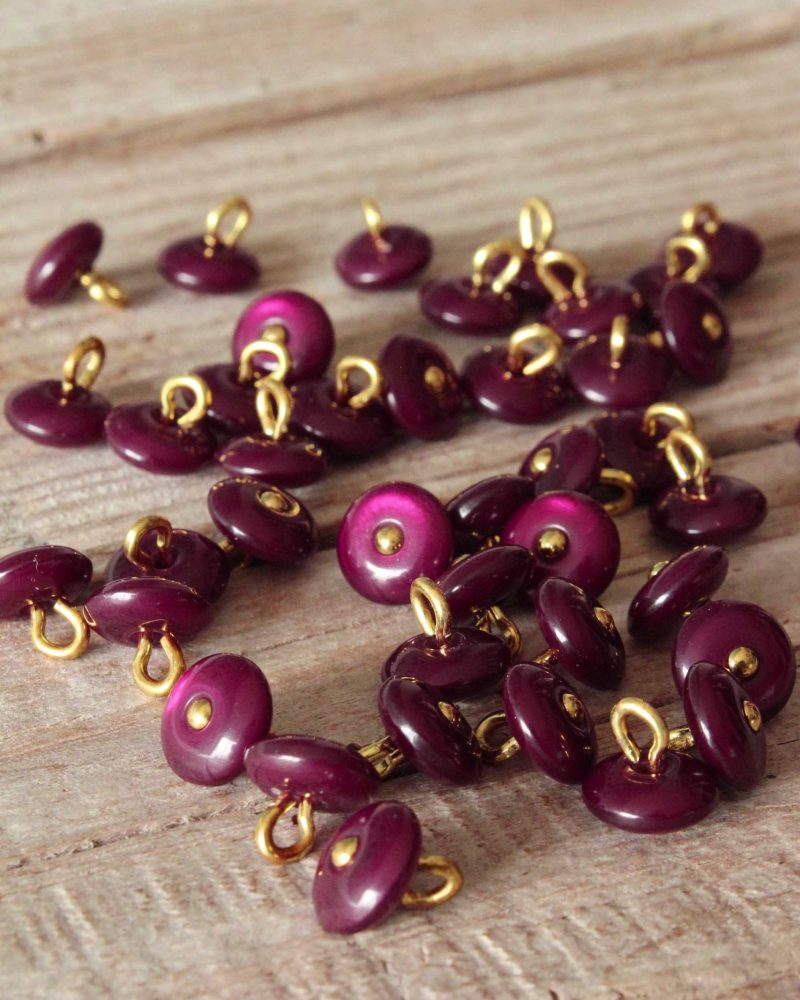 Boutons Perla Mûroise Eglantine et Zoe a coudre