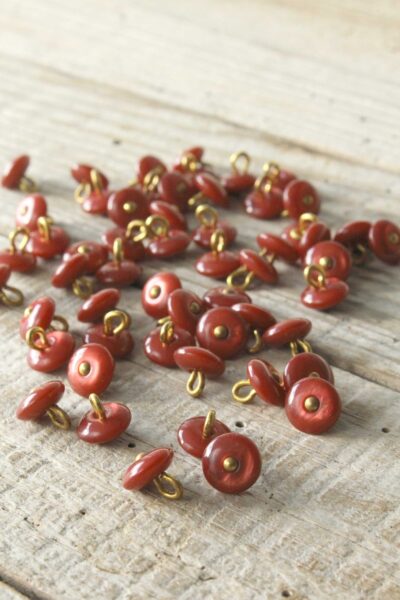 Boutons Perla Terracotta Eglantine et Zoe a coudre