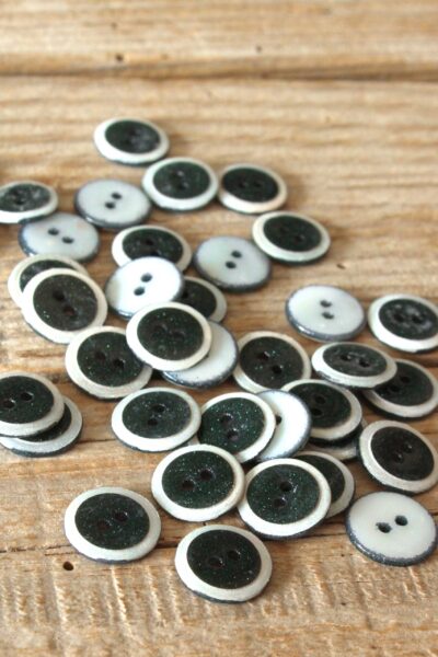 Boutons Duo Vert Sapin Eglantine et Zoe a coudre