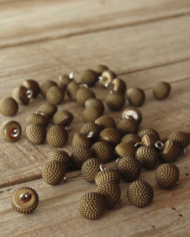 Boutons Hérisson Kaki Eglantine et Zoe a coudre