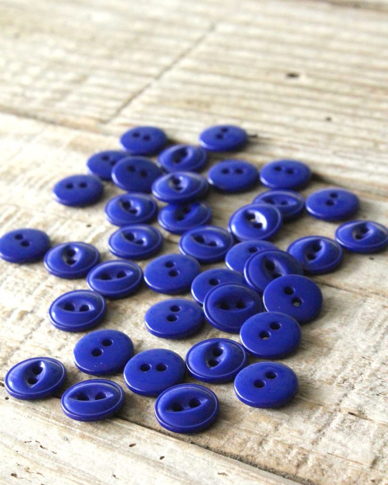 Boutons Essentiel Bleu Royal Eglantine et Zoe a coudre