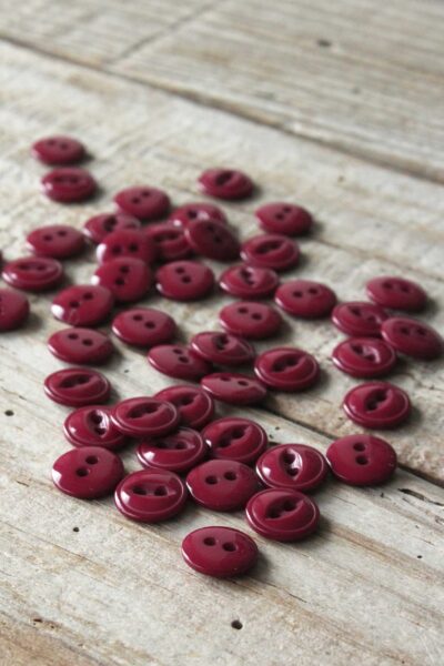 Bouton Essentiel rouge brique Eglantine et Zoé à coudre