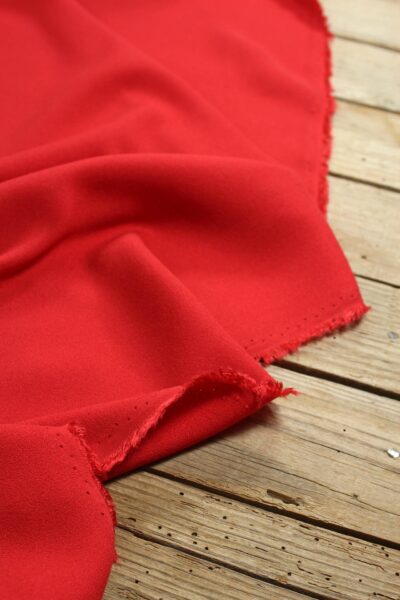 Tissu Vermillon Crêpe de Viscose Eglantine et Zoé à coudre