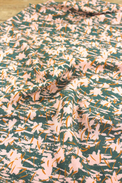 tissu viscose craie vert eucalyptus eglantine et zoe