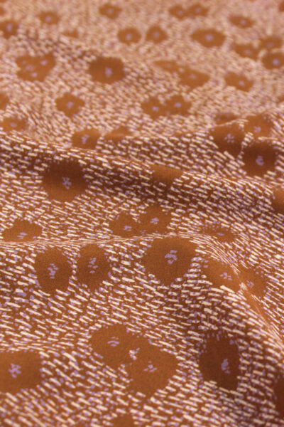 tissu viscose punti caramel églantine et zoé facile à coudre