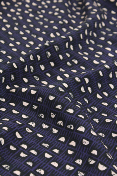 tissu viscose dam bleu indigo églantine et zoé