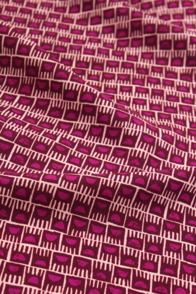 tissu viscose dam rose magenta églantine et zoé idéal pour coudre ses vêtements soi même