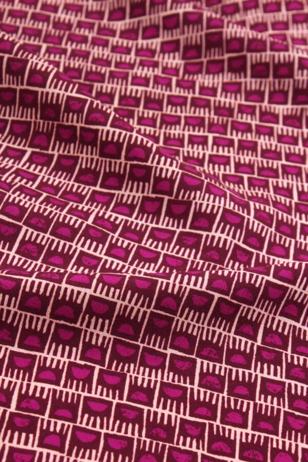 Tissu Dam Rose Magenta