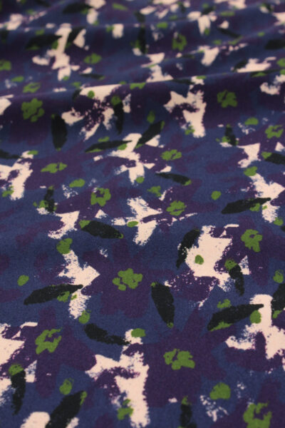 tissu viscose edel bleu atlantique églantine et zoé