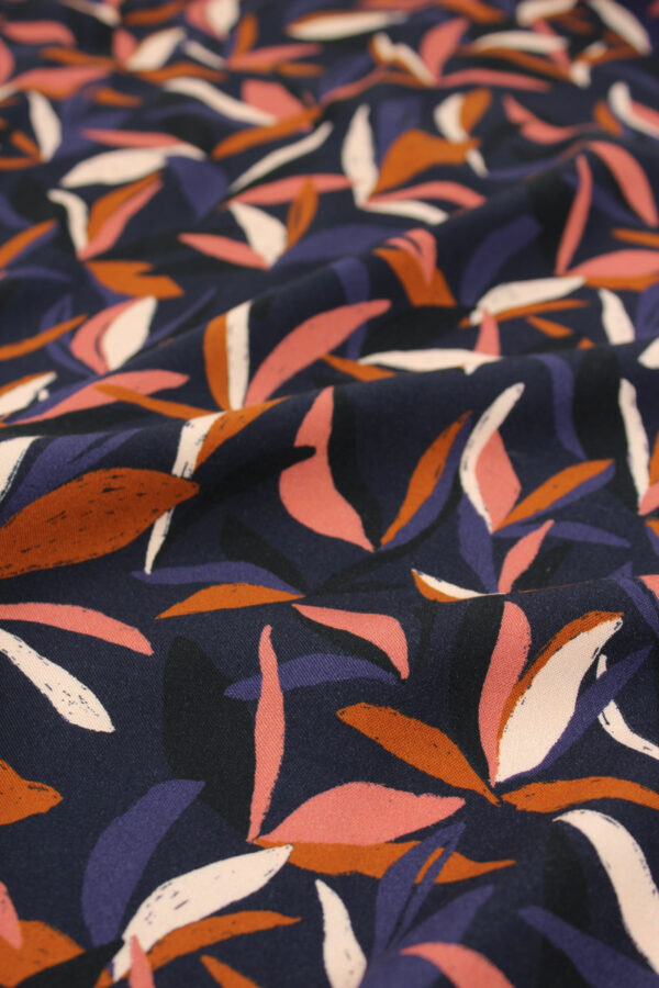 Tissu Mowgli Bleu Encre
